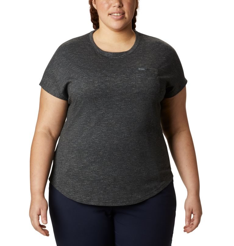Women\'s Columbia Cades Cape T Shirts Black | Plus Size CA-Y51L0